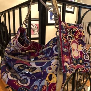 Coach handbag & wristlet